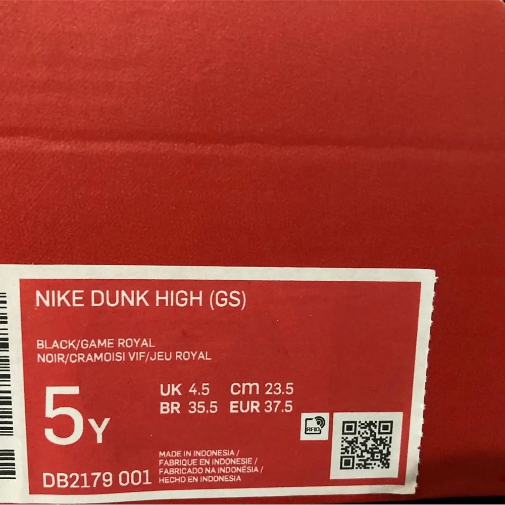 NIKE DUNK HIGH (GS) KNICKS SHOES - Picture 8 of 8
